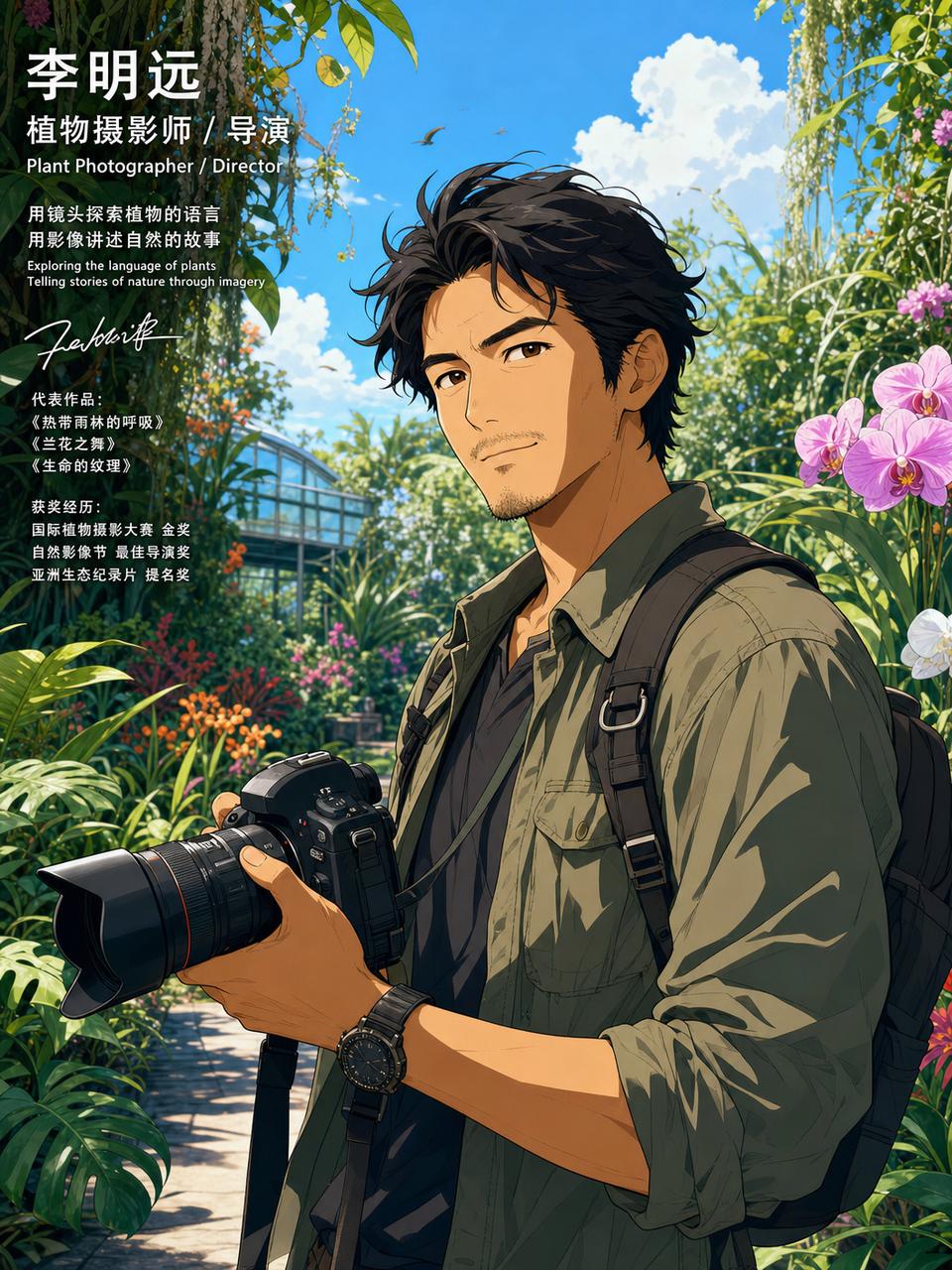 少女萝莉植物摄影师李明远