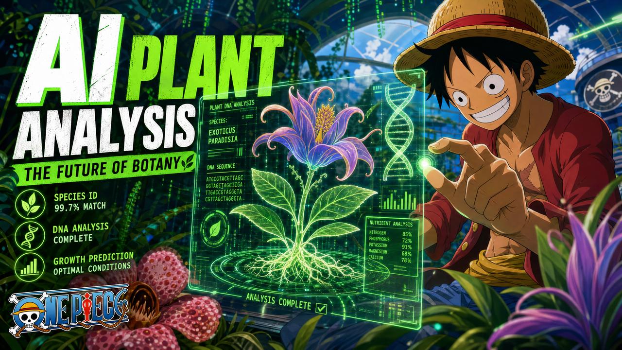 少女萝莉AI植物分析视频